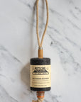 twine hung on vintage mill bobbin
