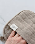 plain linen pot holder made by linen tales