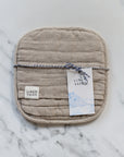 plain linen pot holder made by linen tales