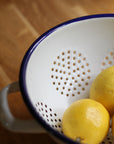 white enamel 20cm colander