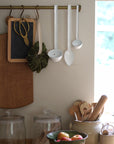 white enamel utensils