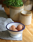 small white enamel bowl