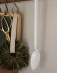 white enamel spoon