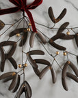 Wire Mistletoe - Brass