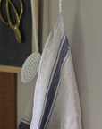 Rustic Linen Tea Towel - Blue