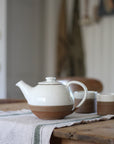 Handmade Ribbed Terracotta Teapot