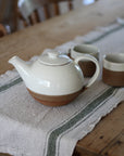 Handmade Ribbed Terracotta Teapot