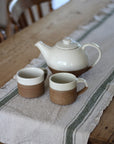 terracotta ribbed mug
