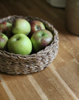seagrass small woven round basket
