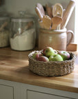 seagrass small woven round basket