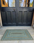moss braided rug