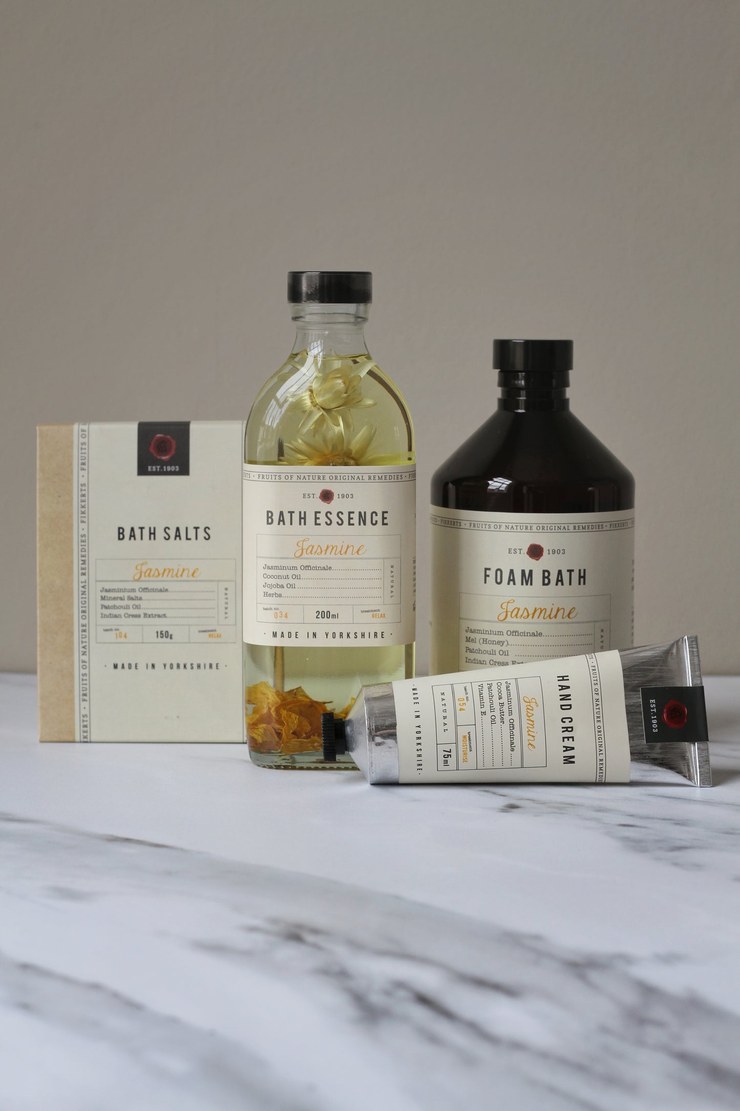 Jasmine scented toiletries