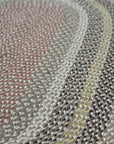 lila braided jute runner with oval ends