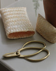 brass effect garden scissors