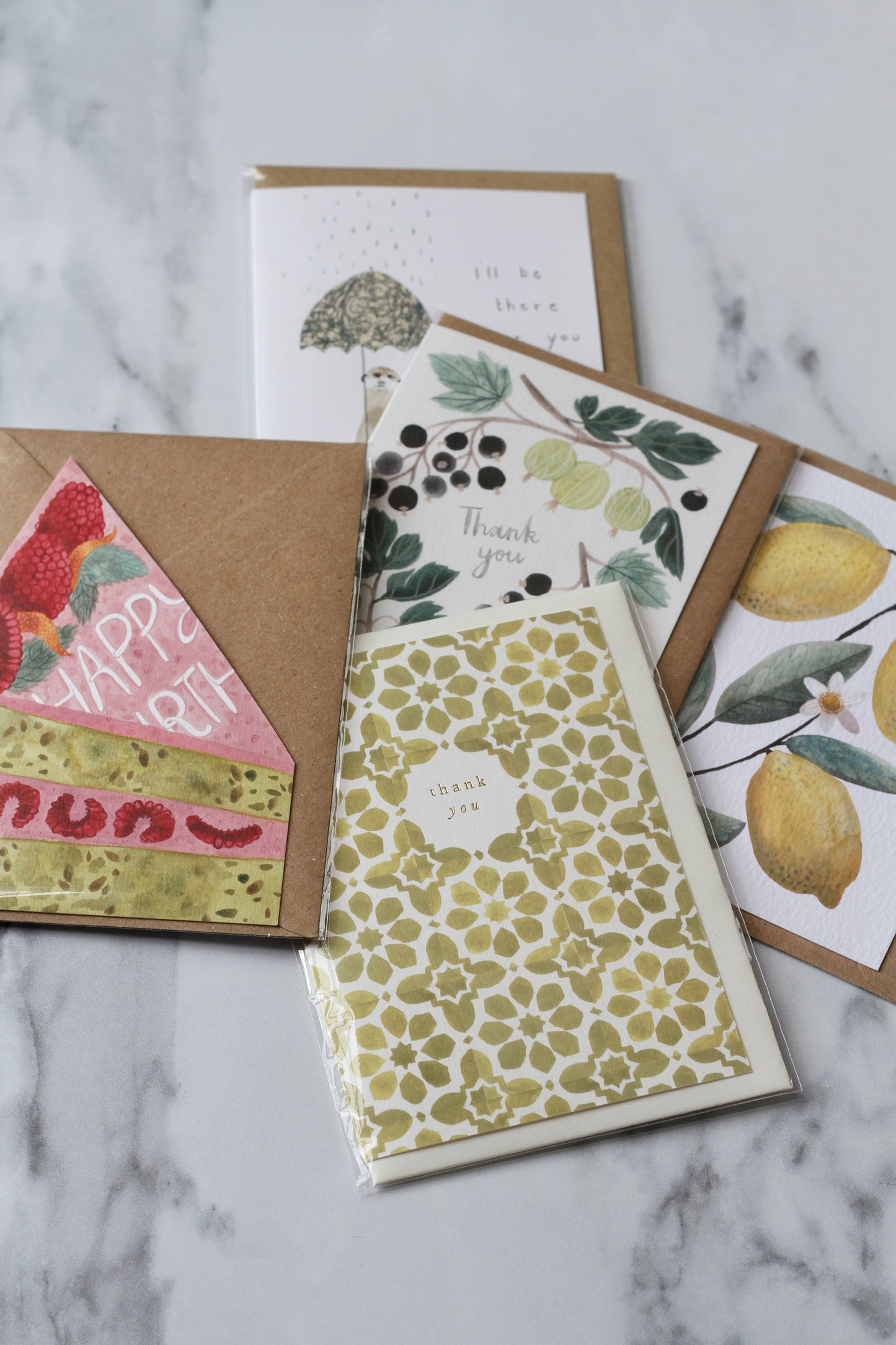 selection of cards
