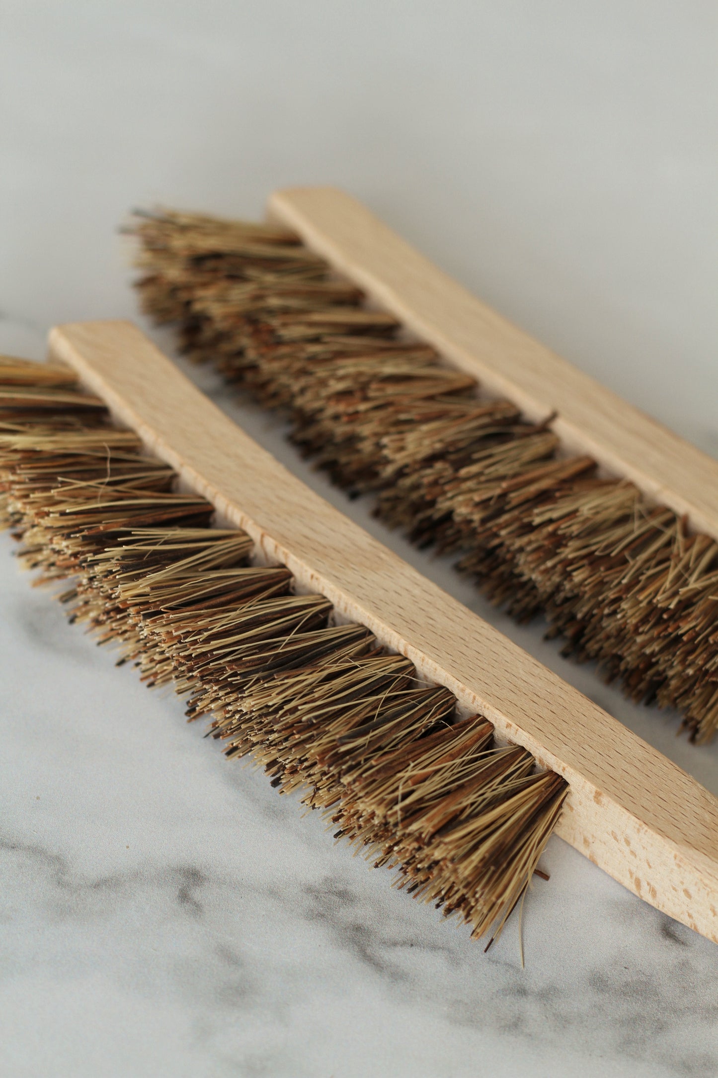 beechwood cleaning brush with a natural union fibre head