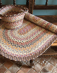 Misty Blue Oval & Rectangle Jute Rugs