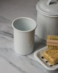 enamel toothbrush holder