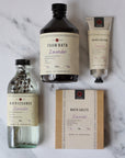 natural lavender toiletries