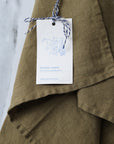 olive green tea towel made of linen