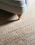 plaited style jute rug