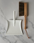kids enamel dustpan and beechwood brush set