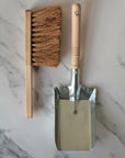 long handled dustpan with brush