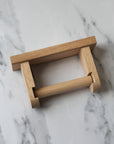 oak toilet roll holder to wall hang
