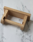 oak toilet roll holder to wall hang