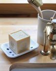 natural french soap cube available in olive scent or natural