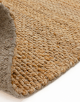 Rustic loom jute rug