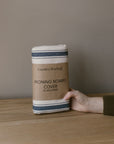 ironing board cover white with blue stripe