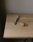 handmade oak beehive light pull