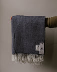 blue handmade wool blanket