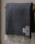 blue handmade wool blanket