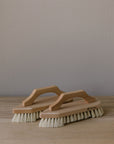 wooden scrubbing brush