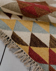 Hand made wool kilim rug