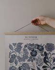 magnetic oak poster hanger