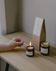 green fig candle and diffuser