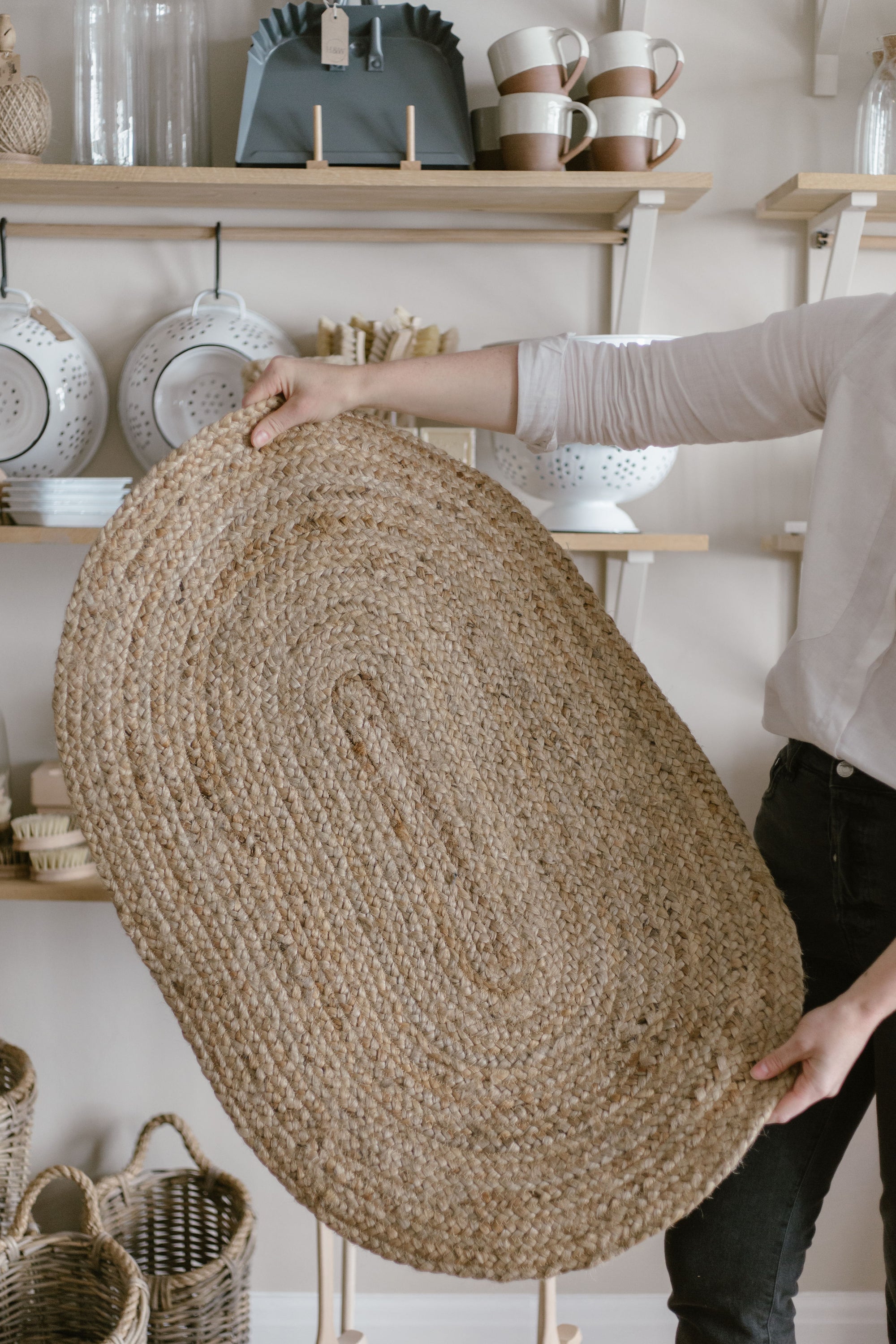 braided jute rug oval