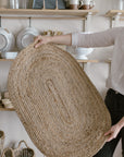 braided jute rug oval