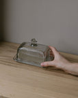glass butter dish