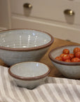 leach pottery bowl in dolomite glaze available in three sizes