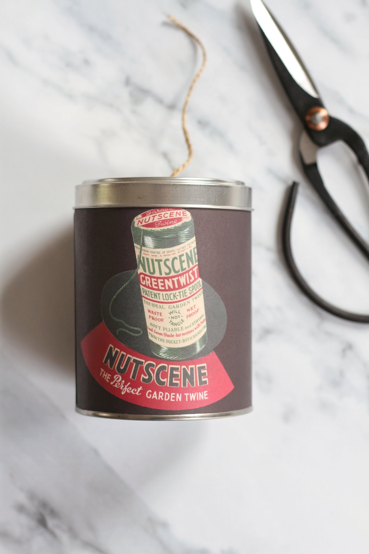 Jute Twine in a Tin