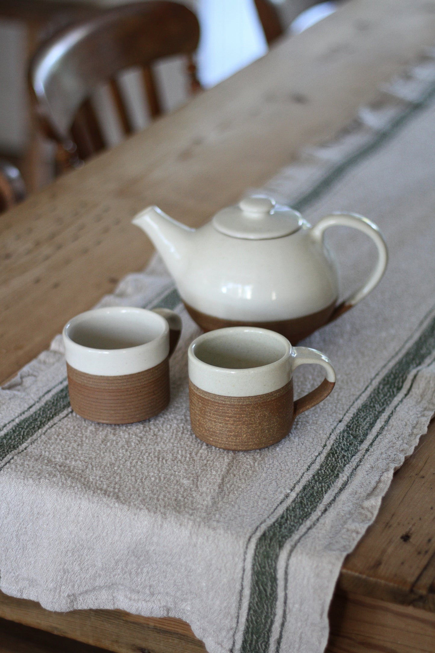 terracotta ribbed mug