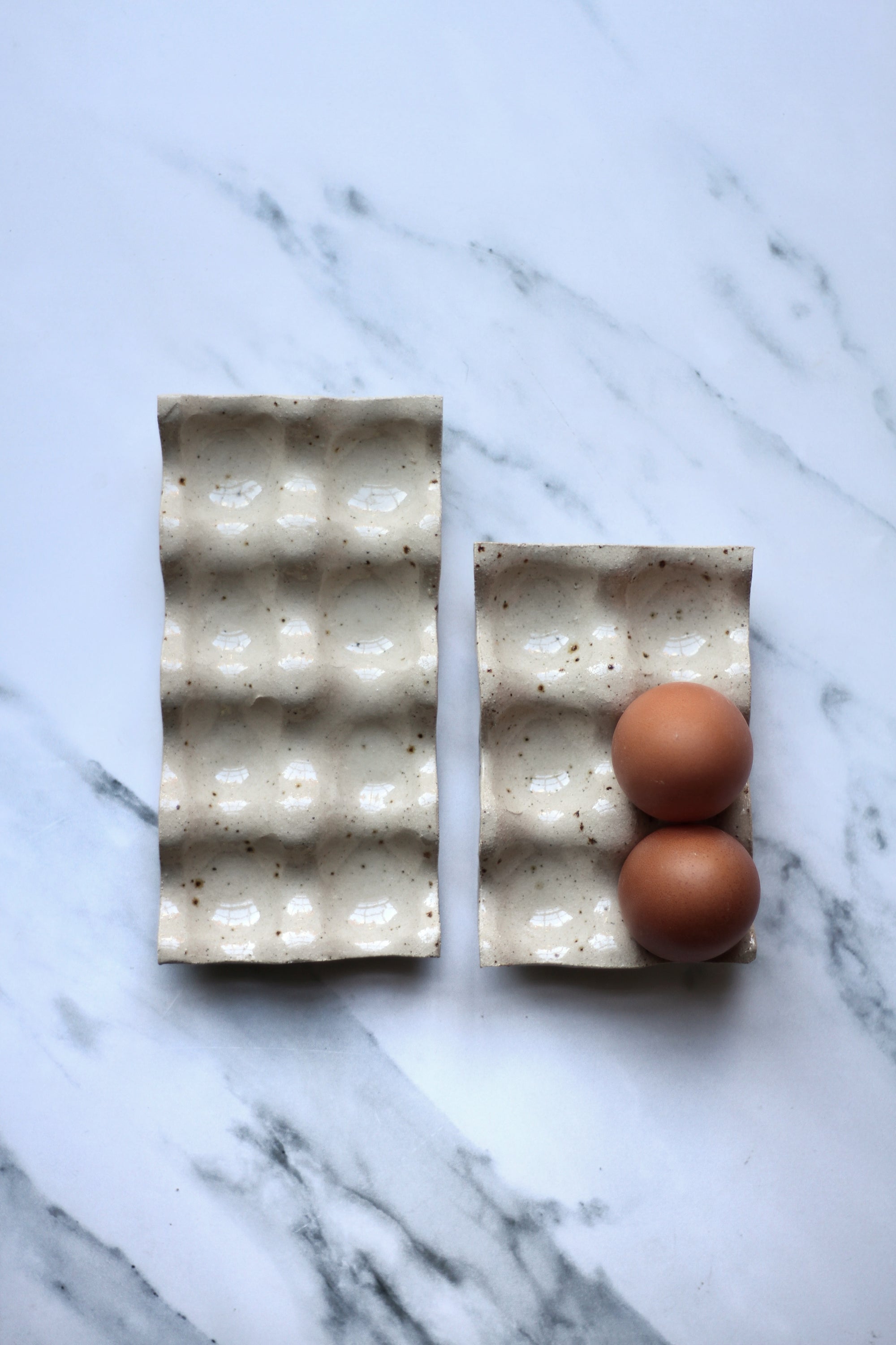 stoneware egg tray 