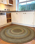 moss braided rug