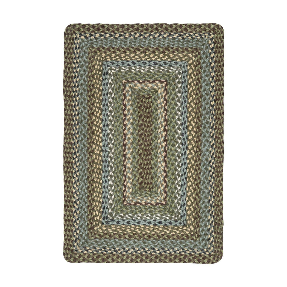 moss braided rug