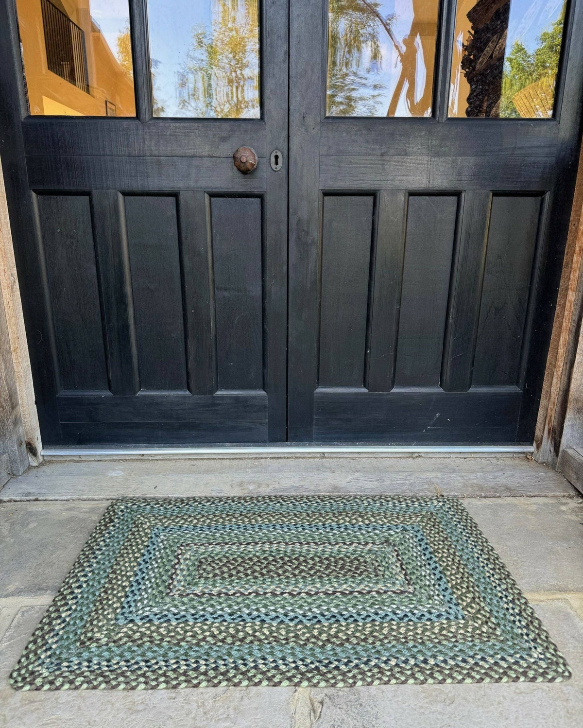 moss braided rug