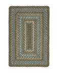 Braided Oval Jute Rug - Moss